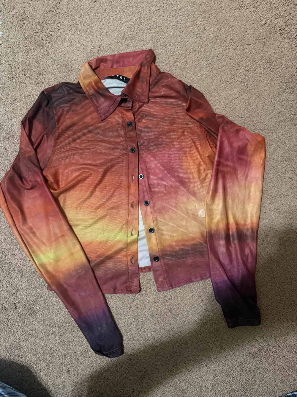 Motel Rocks Kelly Shirt in Sunset Ombre